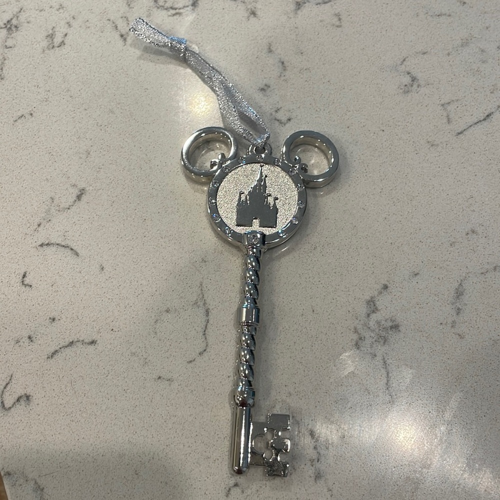 Silver Walt Disney World ornament